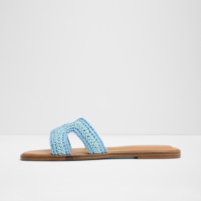 Itsandala Women's Blue Flat Sandals image number 3