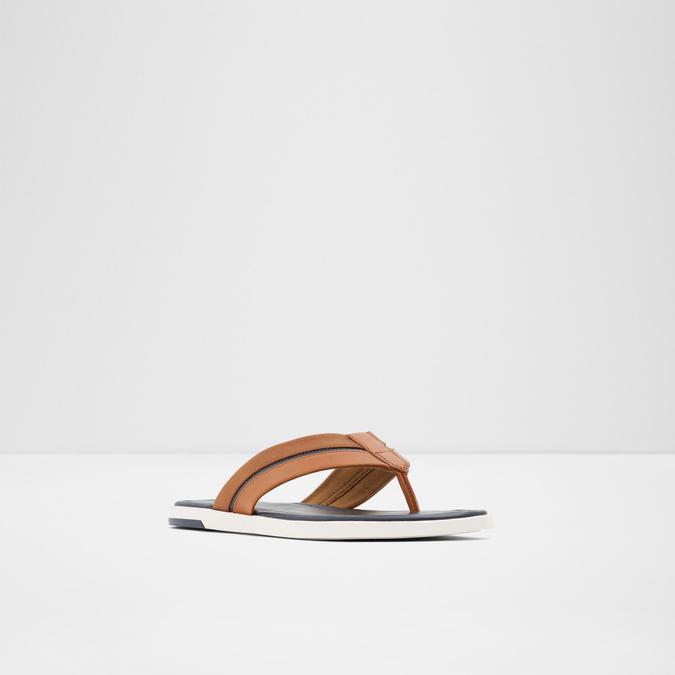 Sordo Men's Cognac Thong Sandals image number 3