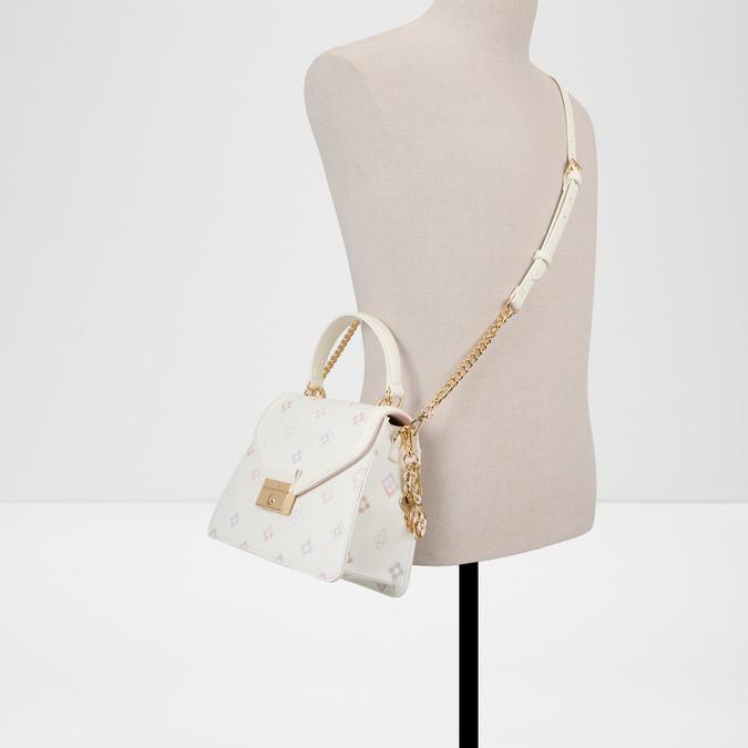 MIRREILEA White/Print Women Top Handle image number 3