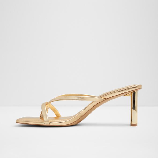Sanne Women's Gold Block heel Sandals image number 3