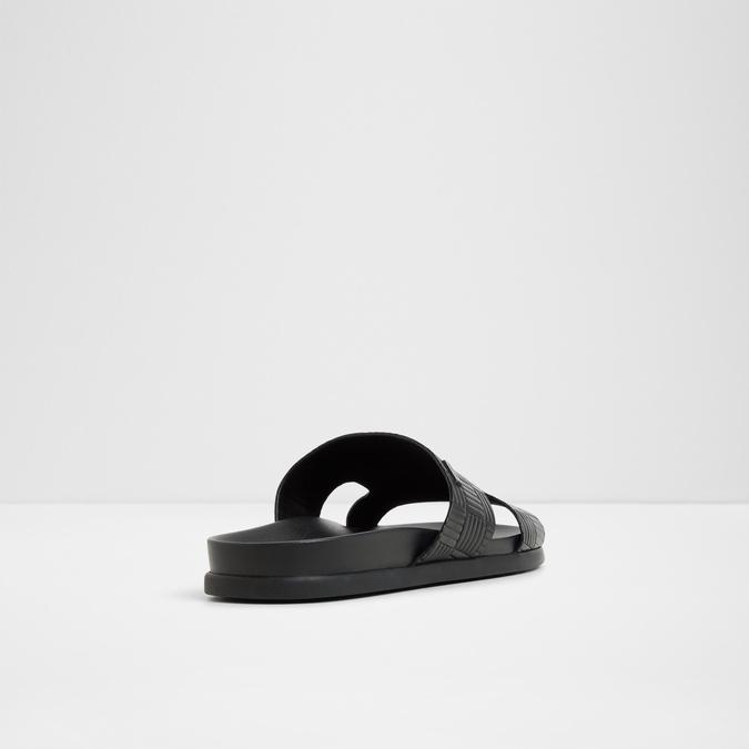 Mondi-In Men's Black Single Strap Sandals image number 2