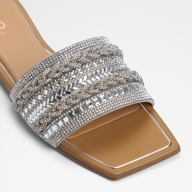 NAVALIA-IN SILVER Women Flat Sandals image number 4