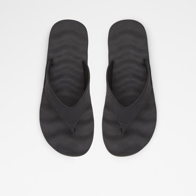 Haciendo Men's Black Thong Sandals image number 1