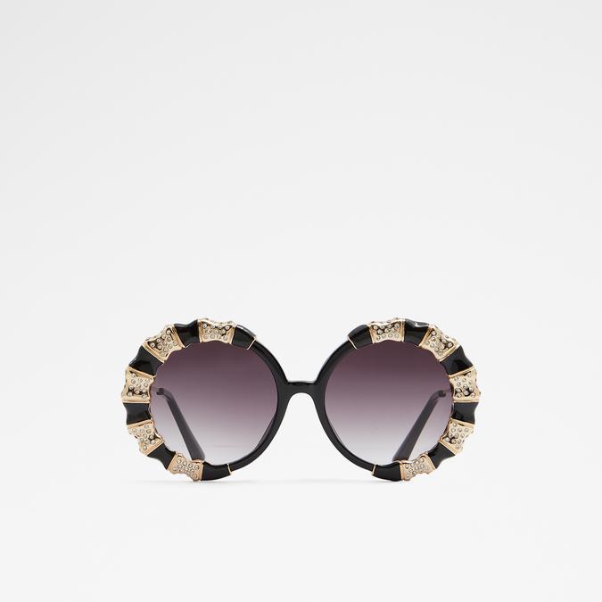 Zeamas Women's Black On Gold Sunglasses
