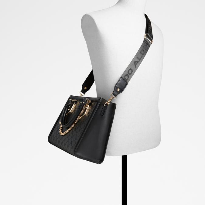 Mondiane Women's Black Satchel image number 3