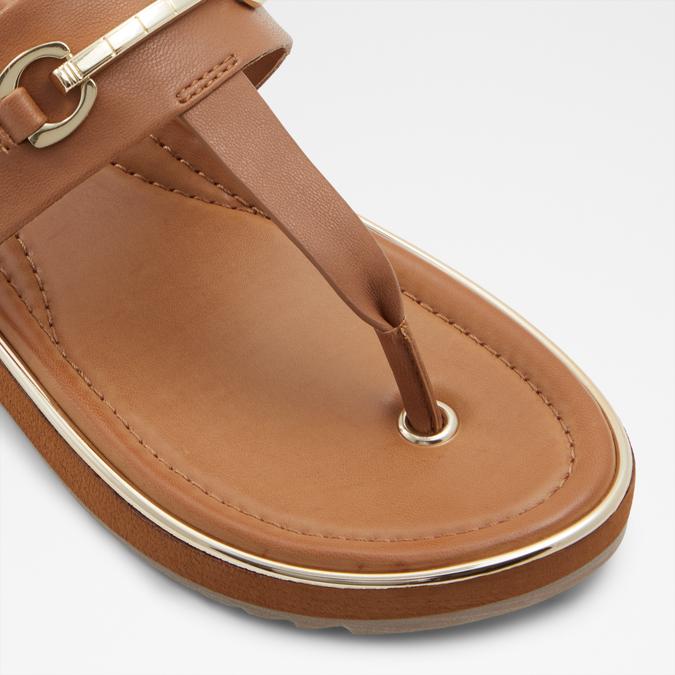 DEVERENA Beige Women Sandals image number 4