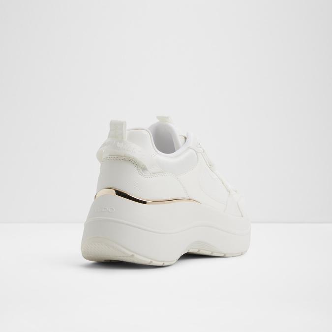 Andreea-In Women's White Sneaker Wedges image number 2