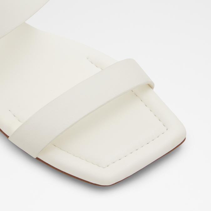 Nuwin Women's White Flat Sandals image number 5