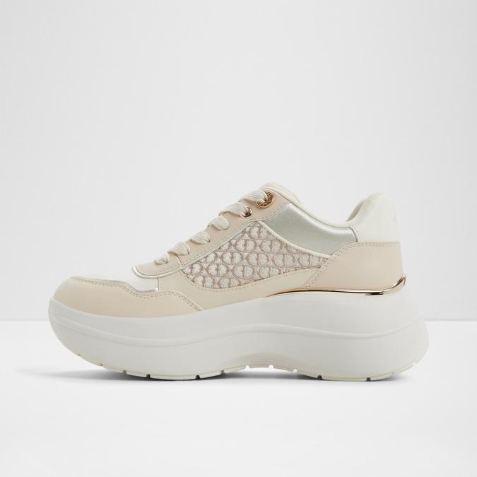 Rexsona-In Women's Beige Sneaker Wedges image number 3