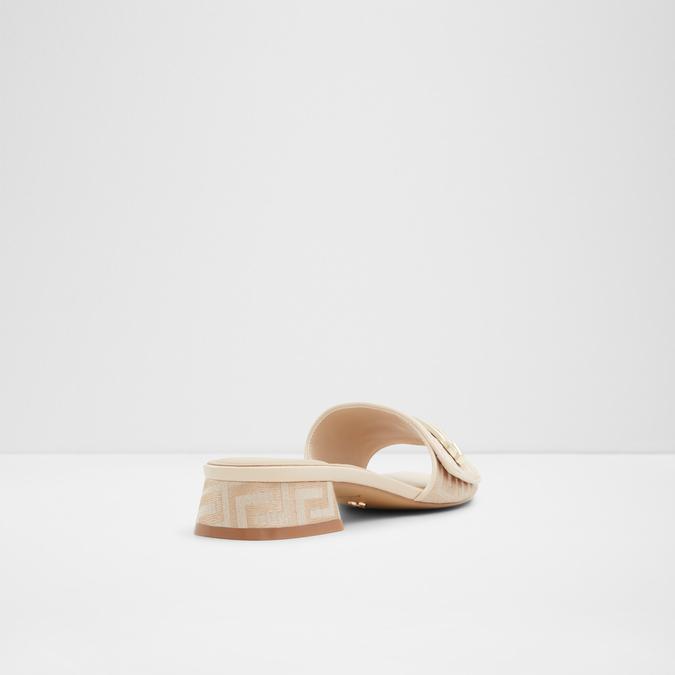 Heleny Women's Beige Block Heel Sandals image number 2