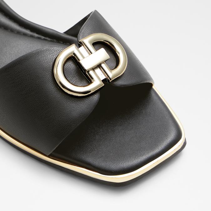Bellenor Women's Black Flat Sandals image number 5