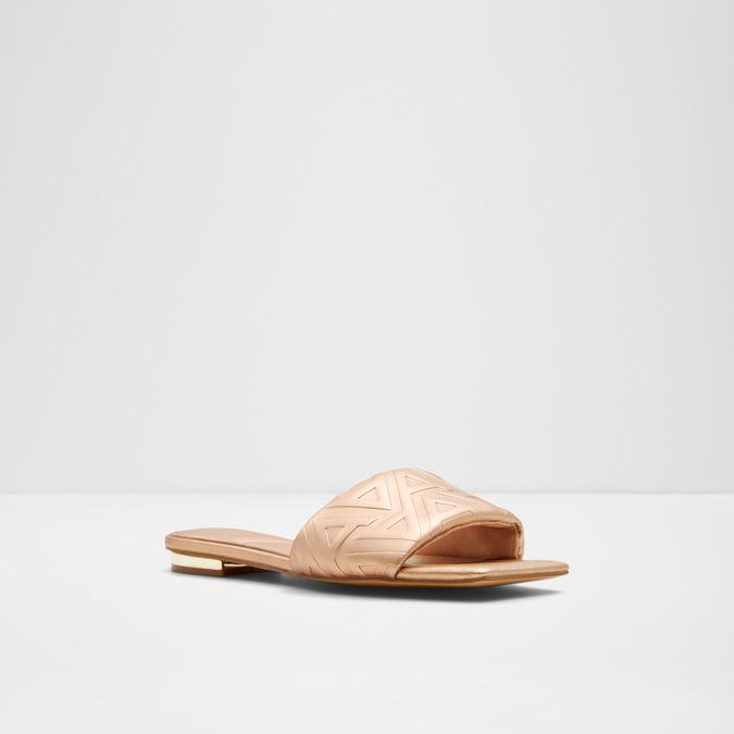 Cleony Women s Rose Gold Flat Sandals Aldo Shoes