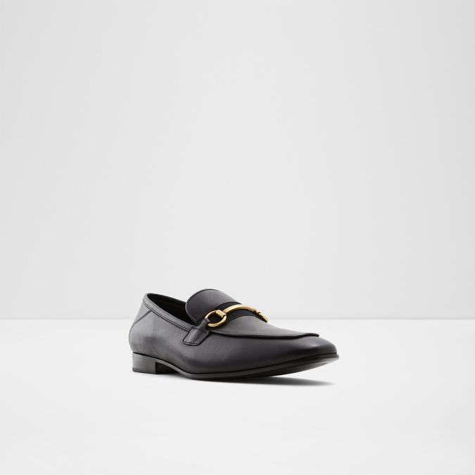 Heliothis Men's Black Dress Loafers image number 3