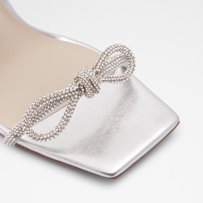 Barrona Women's Silver Dress Sandals image number 5