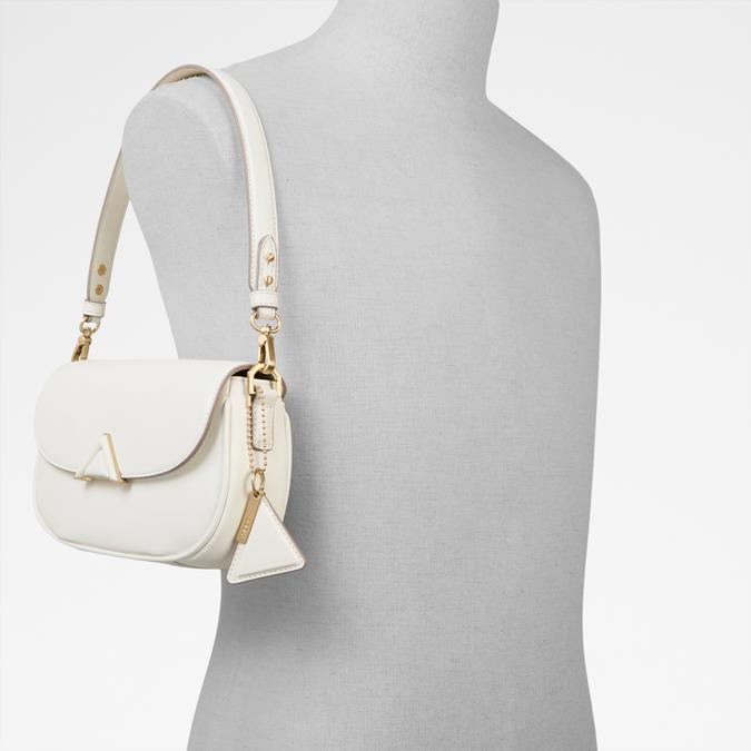 Luxeshoulder Women's White Shoulder Bag image number 4