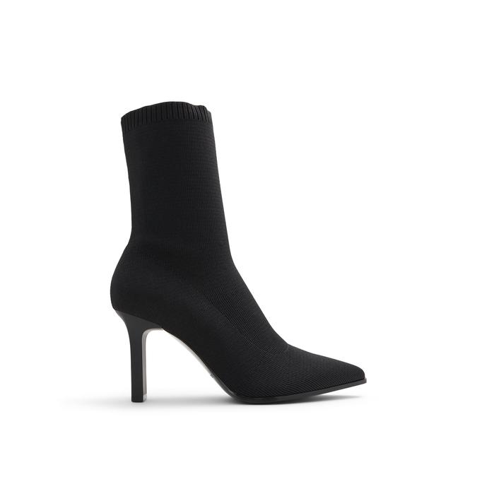 Mango Leather Flat Pointed Toe Ankle Boot in Black | Lyst