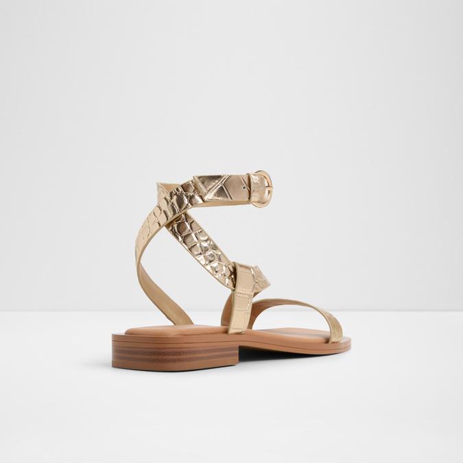 Grugar-In Women's Gold Flat Sandals image number 2