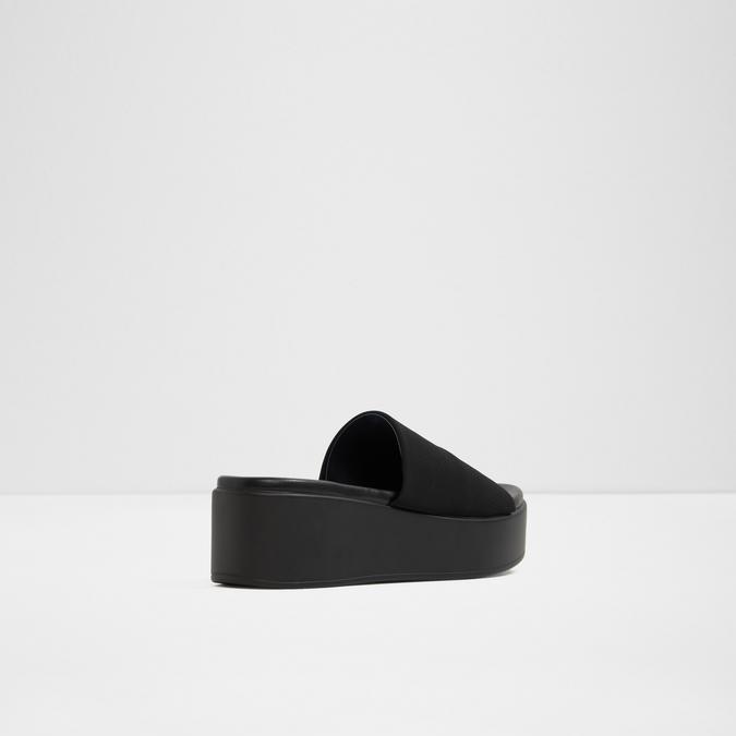 Brossa Women's Black Flatform Sandals image number 2