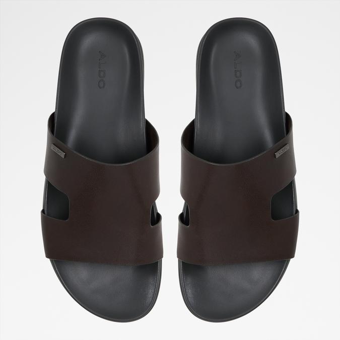 MONDI-INN Brown Men Single Strap Sandals image number 5