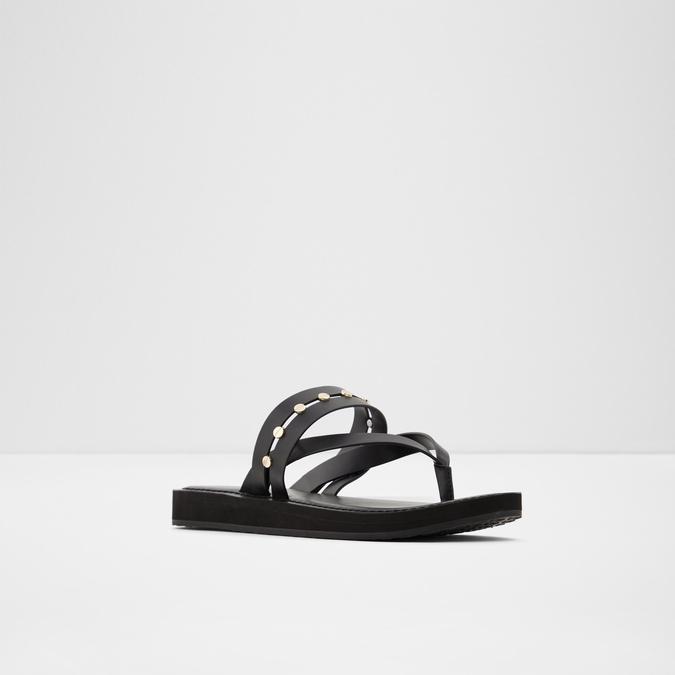 Silan Women's Black Sandals image number 3