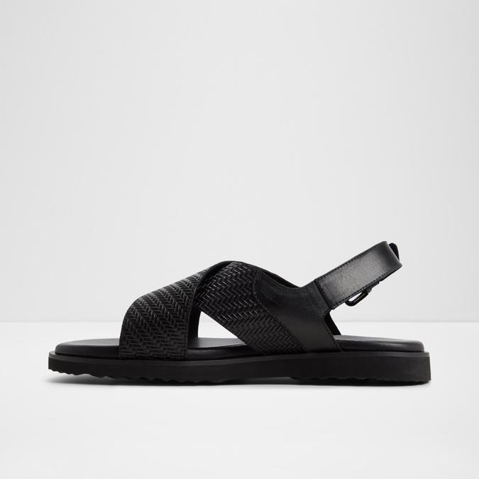 Silvoa-In Men's Black Back Strap Sandals image number 3