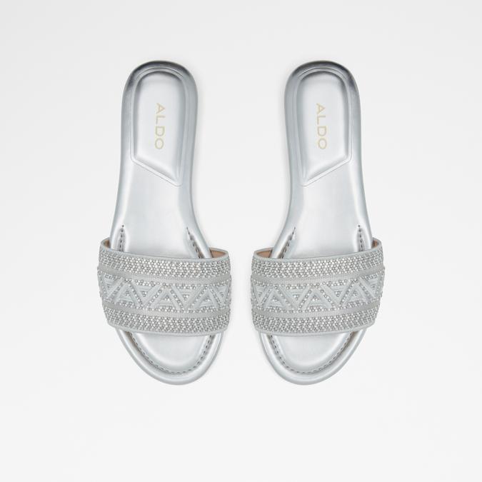 Ghalia Women s Silver Flat Sandals Aldo Shoes