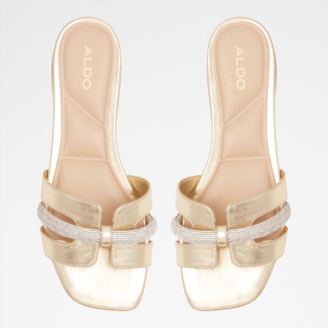 Deandra Women's Gold Flat Sandals image number 1