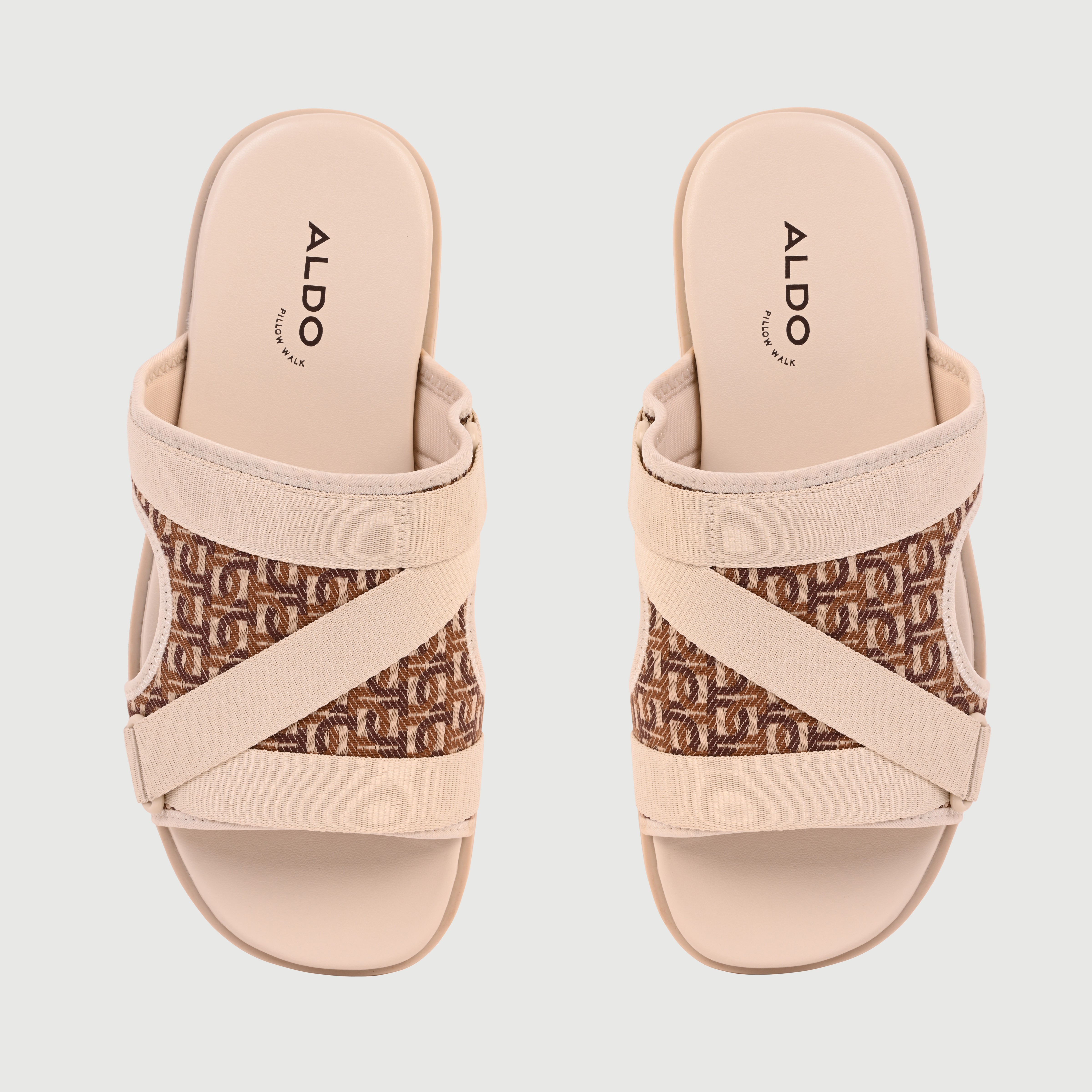 Deniels-In Men's Beige Strap Sandals