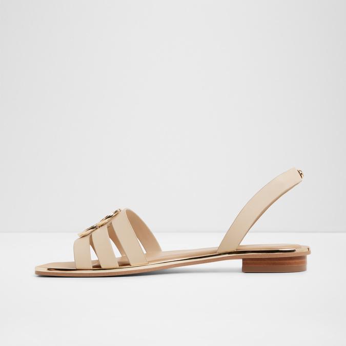 Francos-In Women's Beige Flat Sandals image number 3