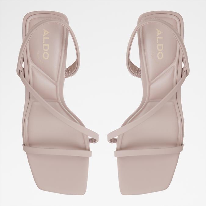 Arize-In Women's Pink Block Heel Sandals