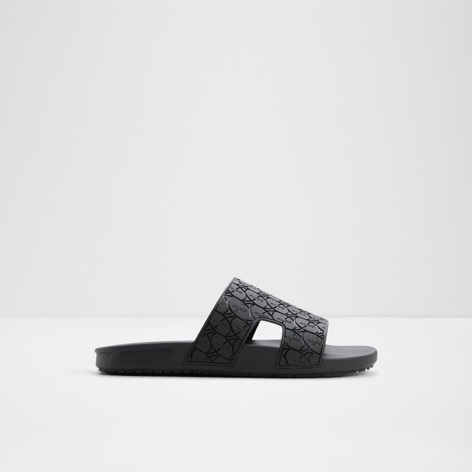 OSKAR-IN Black Men Single Strap Sandals