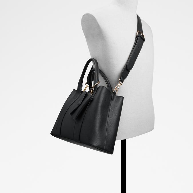 Mutsee Women's Black Satchel image number 3