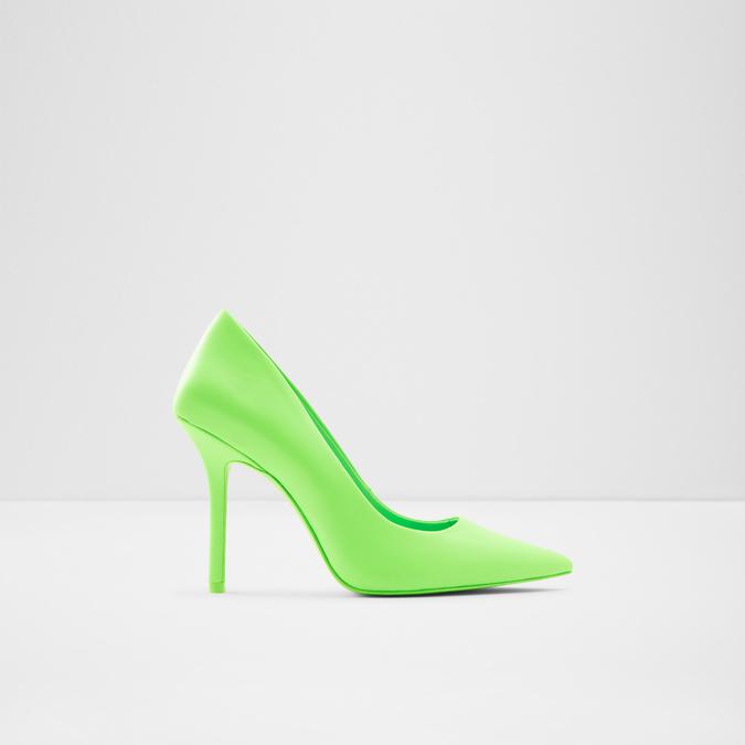Bright Green Heels - High Heel Sandals - Triangle Heel Mules - Lulus
