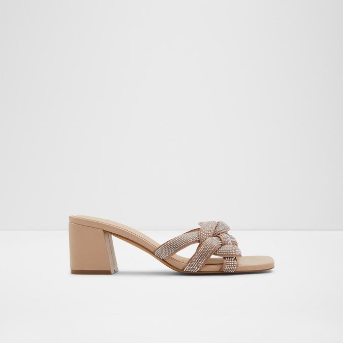 Grandly Women's Beige Block Heel