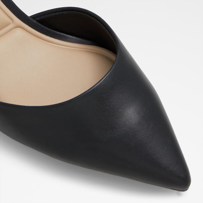Uneral Women's Black Block Heel Shoes image number 5