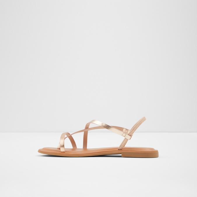 Broasa Women's Rose Gold Flat Sandals image number 2