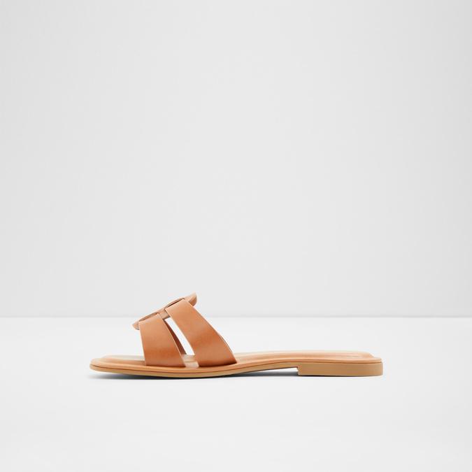 Ereswen Women's Cognac Flat Sandals image number 2