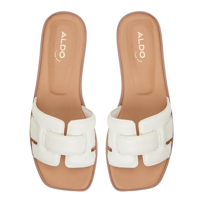 ELENYA-IN White Women Flat Sandals image number 3