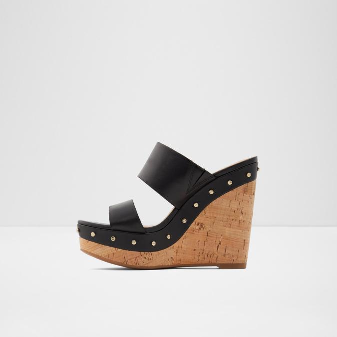 Loviesien Women's Black Wedges image number 2