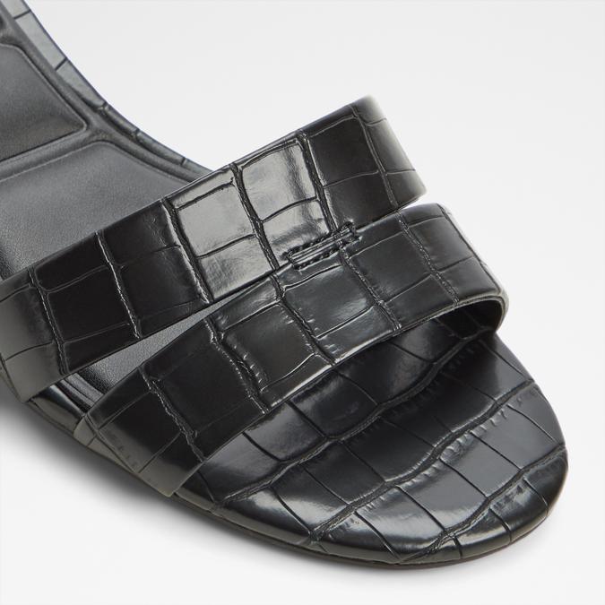 SCARLETTA-IN Black Women Block Heel Sandals image number 4