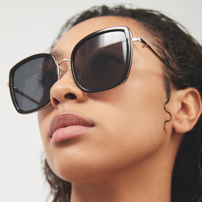 Aaonia Women's Black On Gold Sunglasses image number 1