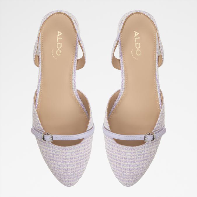 Flintstone-In Women's Purple Block Heel Shoes