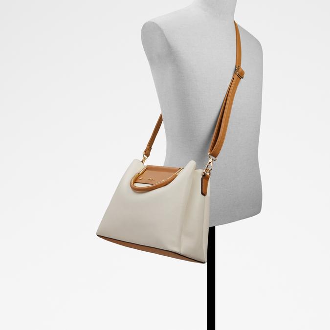 Sloanaa Women's Beige Satchel image number 4