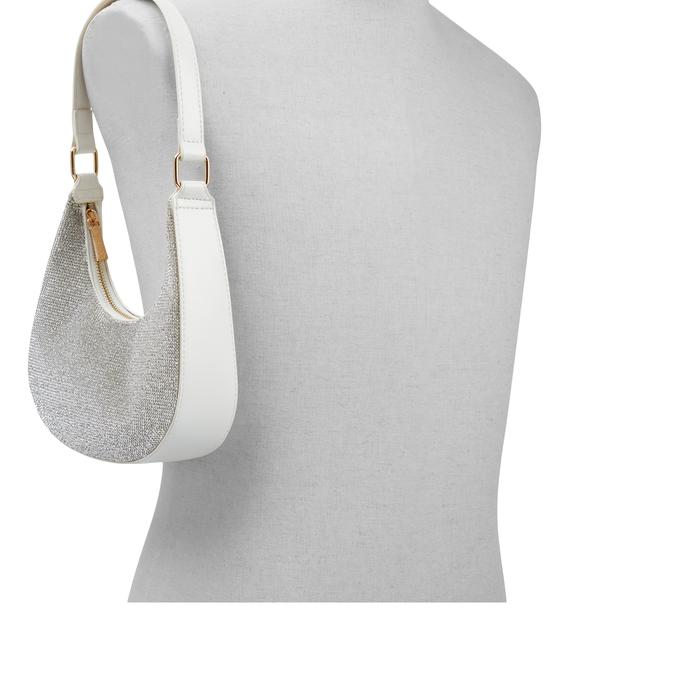 Shiny Women's White Shoulder Bag image number 4
