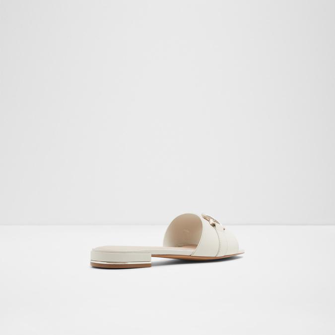 Hayhar Women's White Flat Sandals image number 2