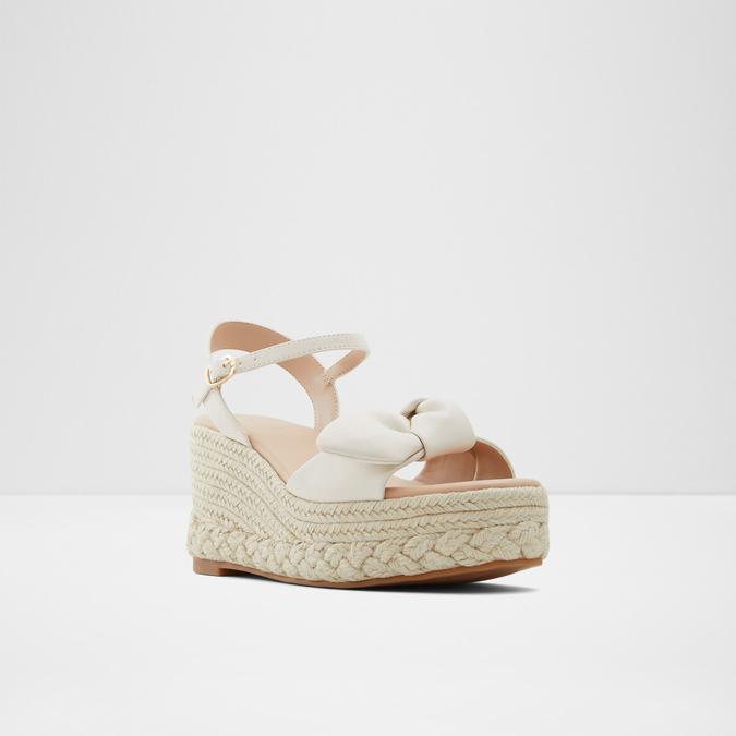 Macrama Women's White Wedges image number 4