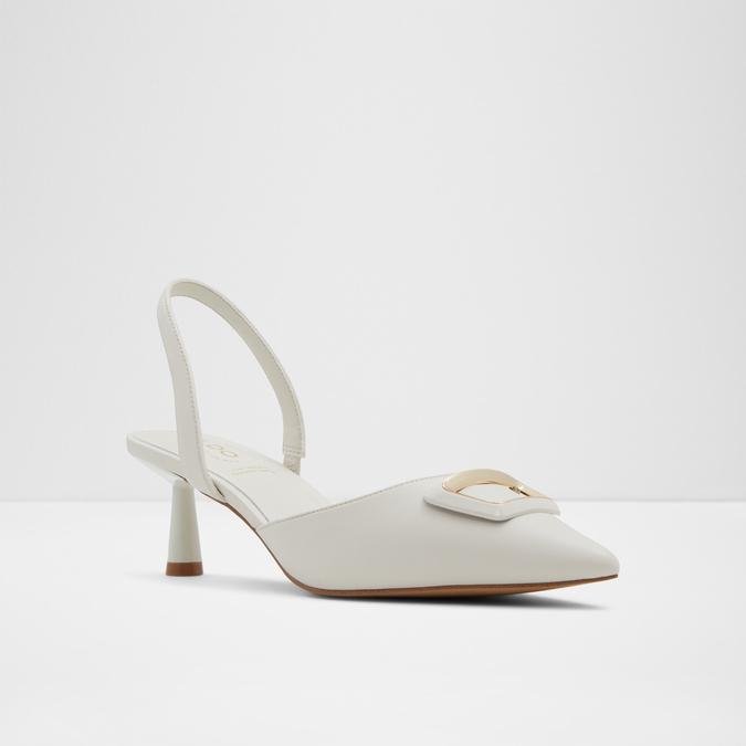 Giocante Women's White Pumps image number 4