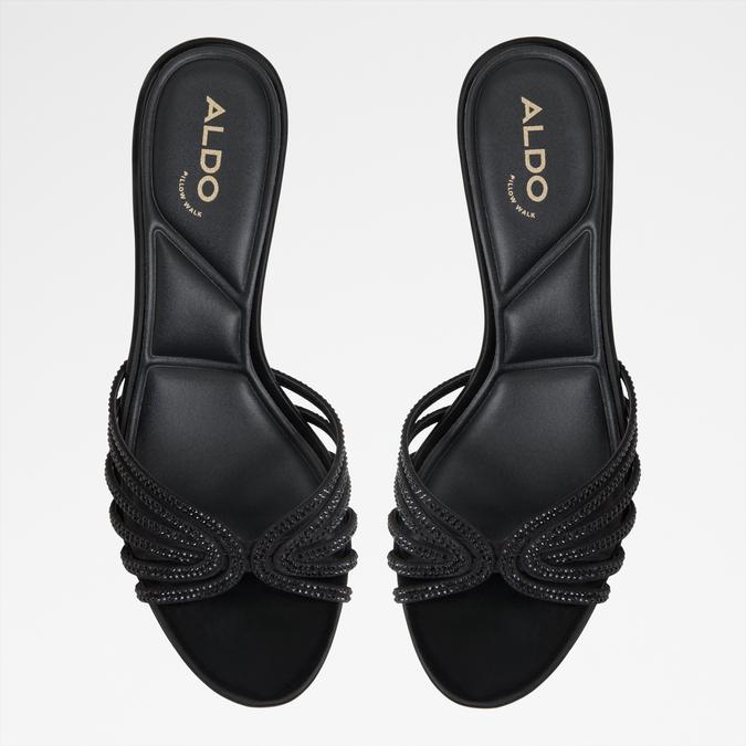 Delphie-In Women's Black Dress Sandals