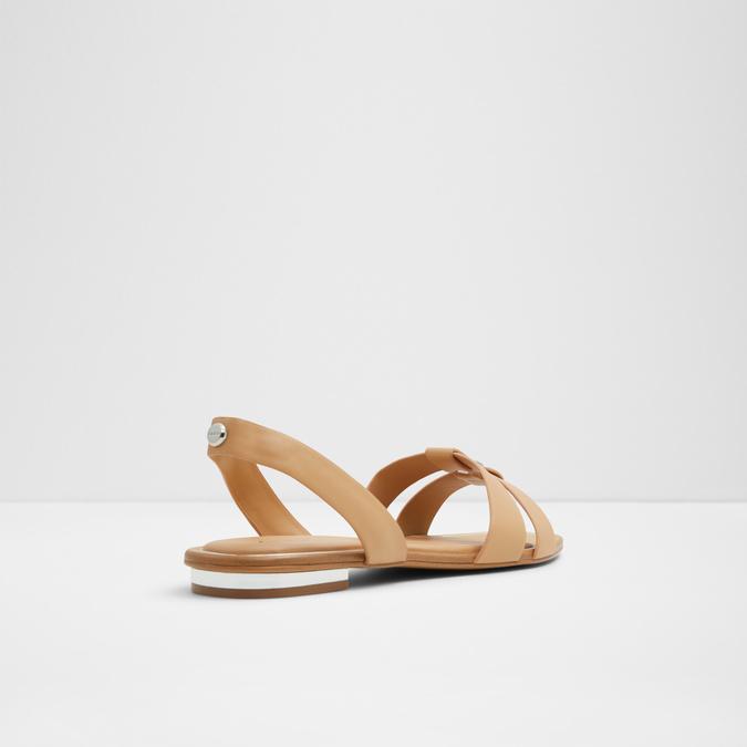 Balera Women's Beige Flat Sandals image number 2