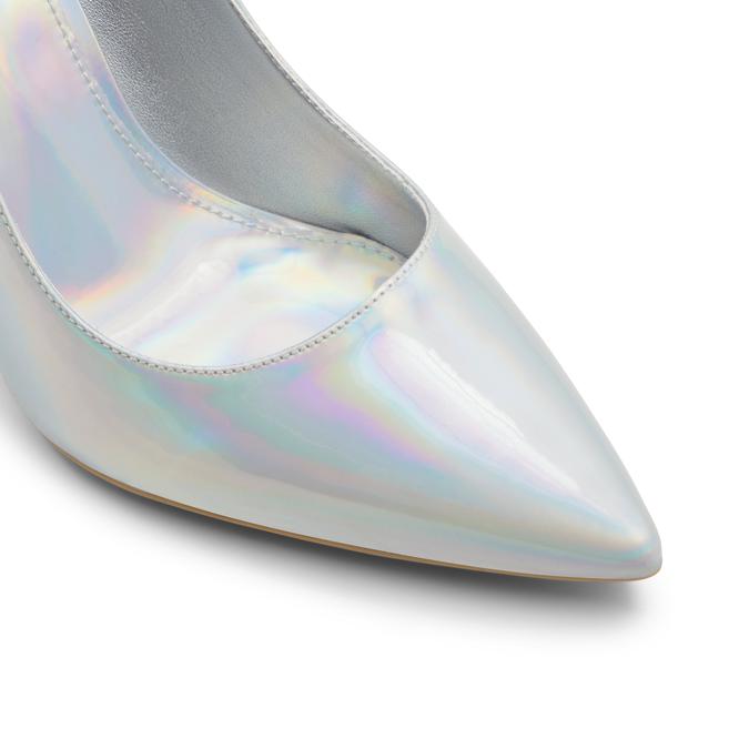 Silver Low-Cut Pointed Toe Slip-On Pumps – Munroe Shoetique